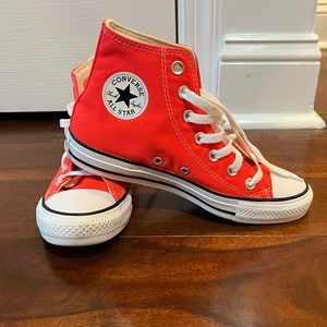 Neon bright converse high tops women’s size 6